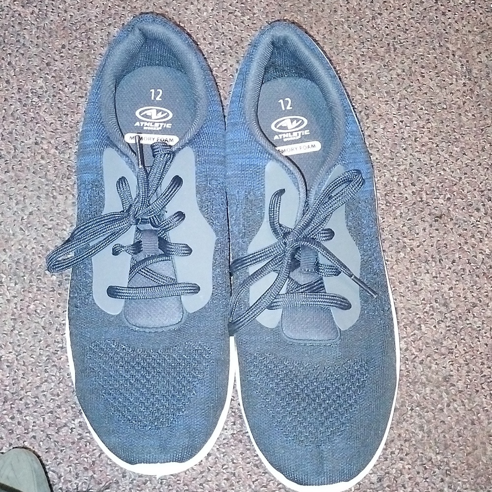 Blue Athletic Works Memory Foam Sneakers - Size 12